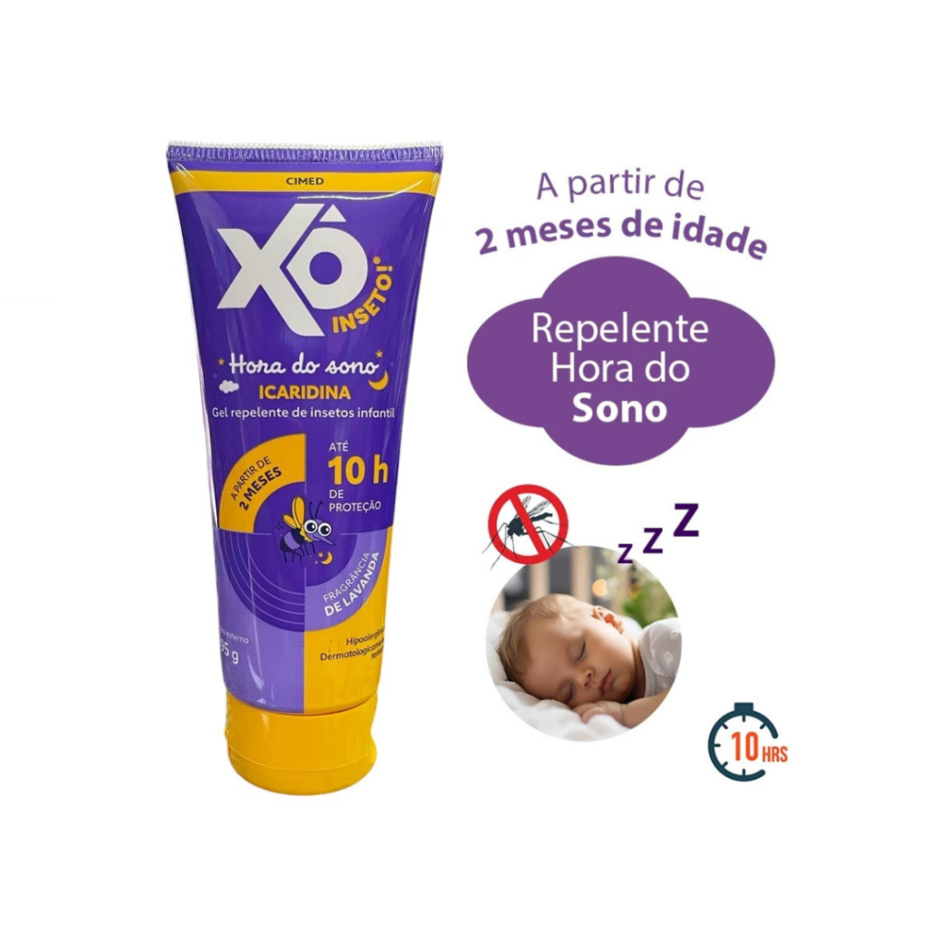 Repelente Xô Inseto Hora Do Sono Icaridina 10 Horas 95g