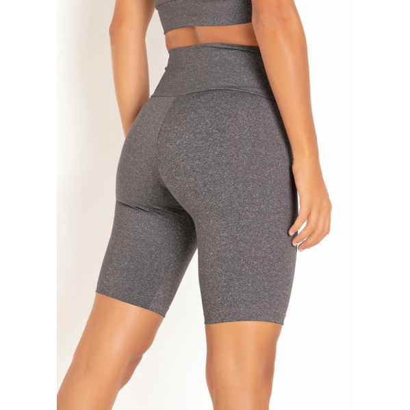 Shorts Legging Ciclista Até o Joelho Cintura Alta