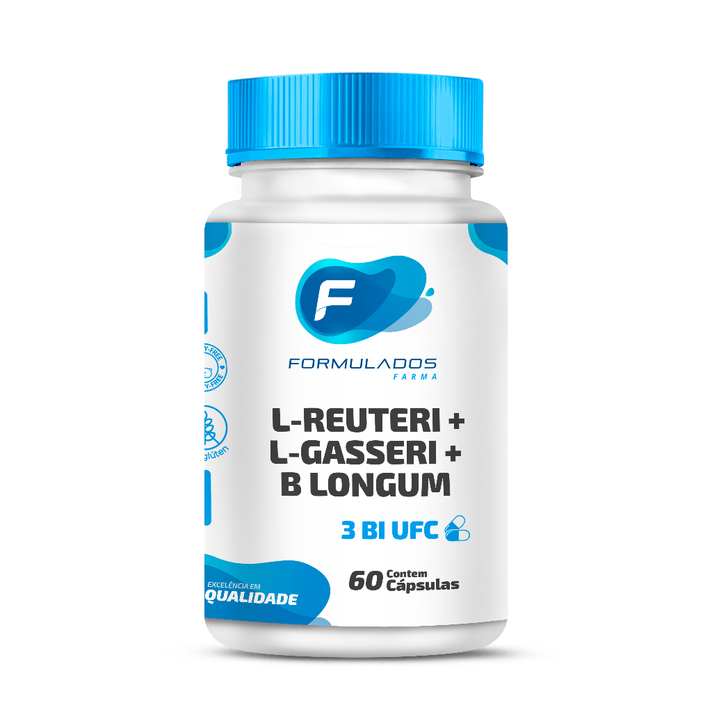 Lactobacillus Reuteri + Gasseri + Longum 3bi 60 Cápsulas em Oferta na Shopee