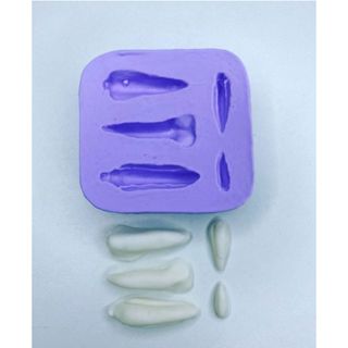 Molde silicone coluna da orquídea e antera do lírio em Oferta na Shopee