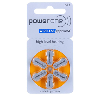 Pilhas Bateria Power One Para Aparelhos Auditivos 13 (Pr48)  - 1 Cartela C\6 Unid em Oferta na Shopee