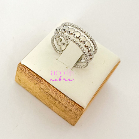 Anel Aço Inox Ajustável Anel Minimalista Anéis Femininos 100 % Aço Inox em Oferta na Shopee