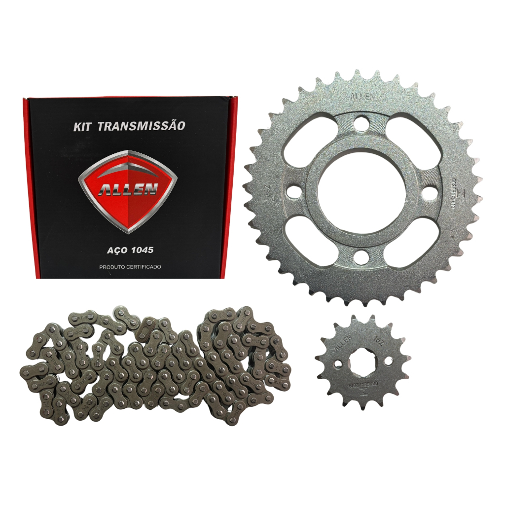 Kit Relação Transmissão Dafra Speed 150 2008 2009 2010 2011 2012 2013 2014 2015 Original Allen em Oferta na Shopee