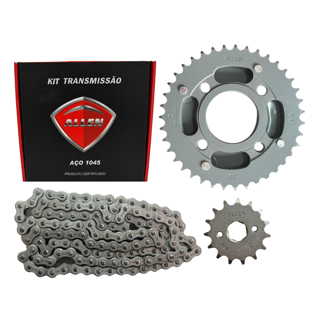 Kit Relação Transmissão Dafra Kansas 150 2008 2009 2010 2011 2012 2013 2014 2015 Original Allen em Oferta na Shopee