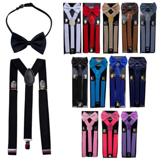 Kit 1 Suspensório + 1 Gravata Borboleta Para Adulto Unissex Casamento Eventos em Oferta na Shopee