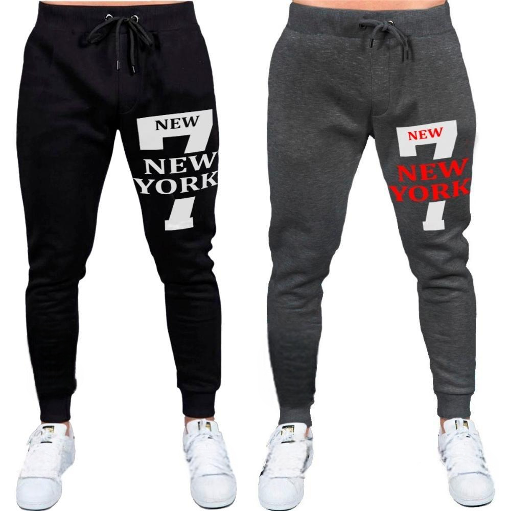 Kit 2 Calças Moletom  7 New York Sport Jogger Slim Envio Imediato Promoção
