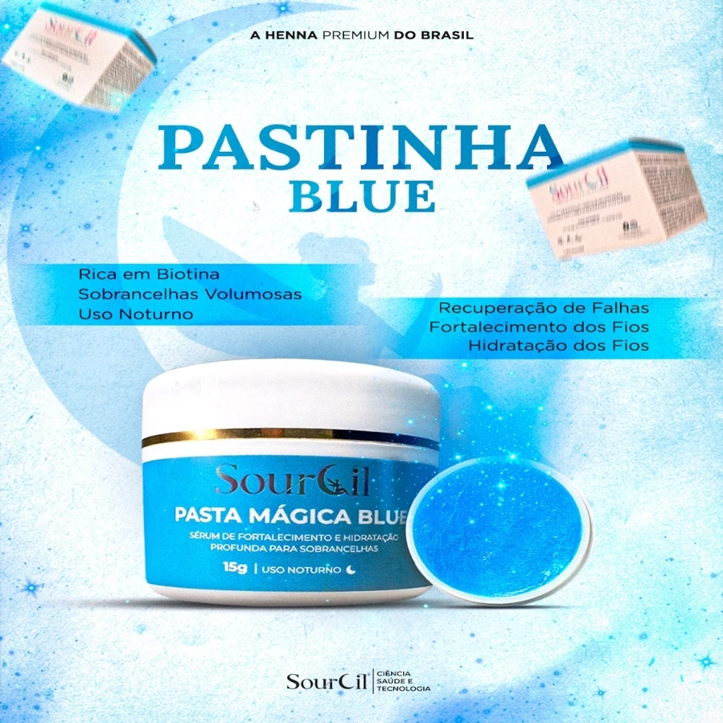 Sobrancelha Gel Modelador Sourcil Pasta Magica 15g Regeneração Crescimento Nutrição Rosa , Gold ou Blue — imagem 2 de 2