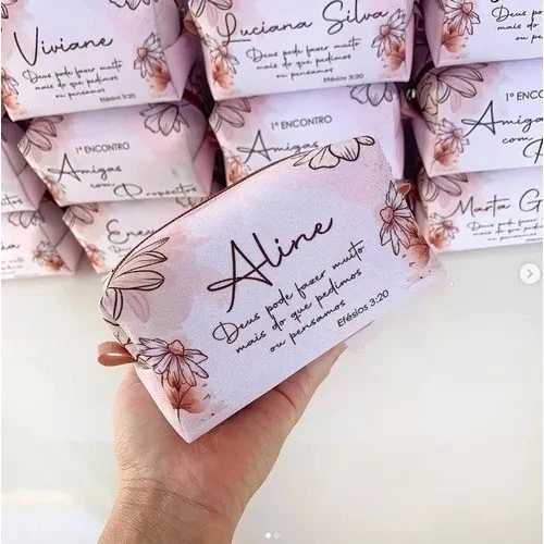 50 Necessaire Box P Personalizada Aniversário Lembrancinhas