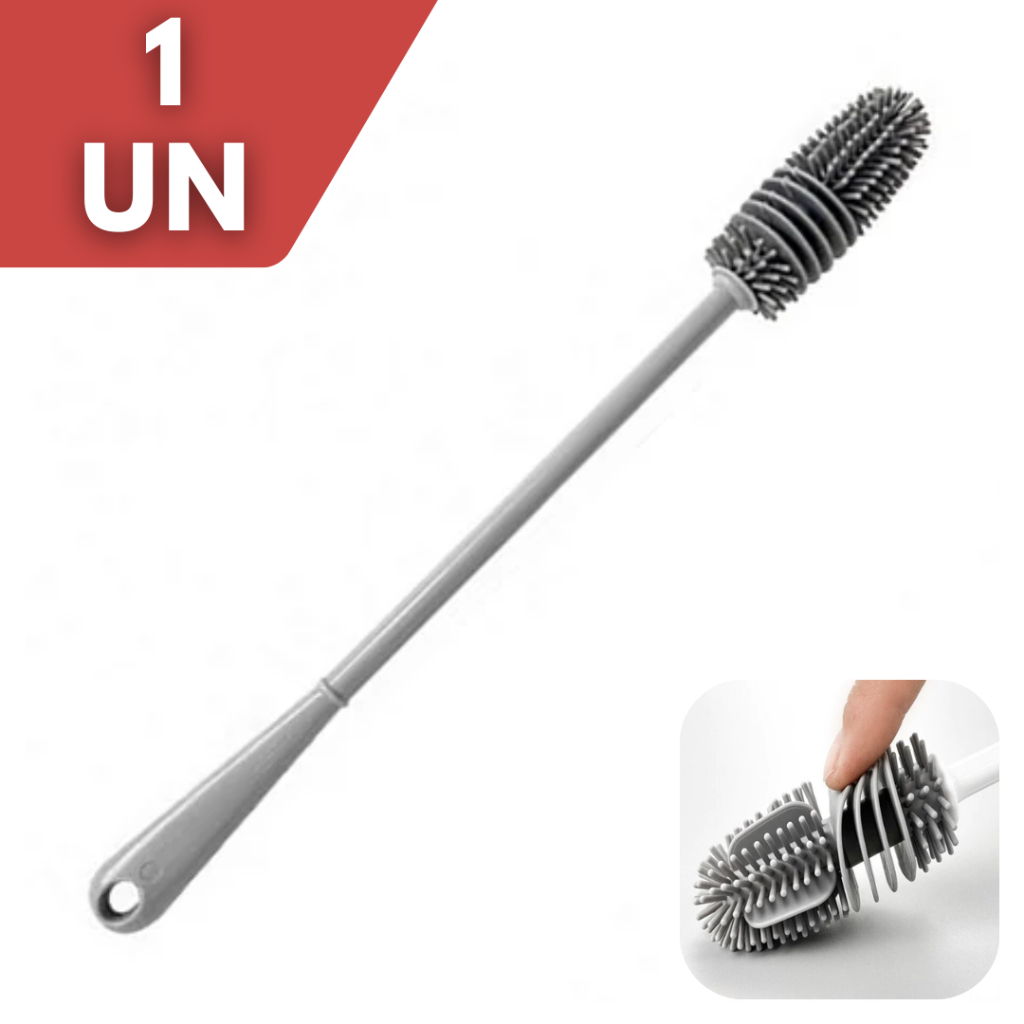 1 ou 2 Escova de Silicone Lavar Mamadeira Louça Garrafa Taça Jarra