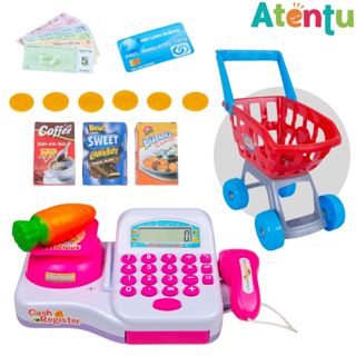Caixa Registradora Infantil Mercadinho E Carrinho De Compras em Oferta na Shopee