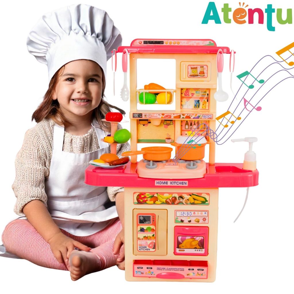 Kit Cozinha De Brinquedo Completa Infantil Sai Água E Som em Oferta na Shopee