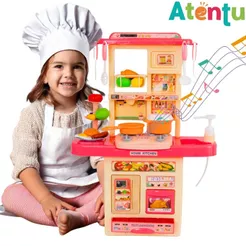 Kit Cozinha De Brinquedo Completa Infantil Sai Água E Som