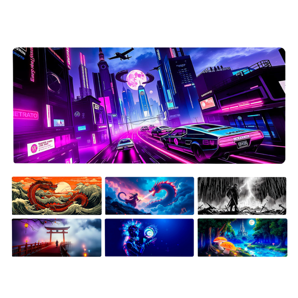 Mouse Pad Gamer Tecido Speed Antiderrapante Sublimado Desk Pad 0,70x0,30 Diversos Modelos