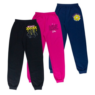 Kit 3 Calça Moletom Infantil Juvenil Meninas Roupas Inverno em Oferta na Shopee