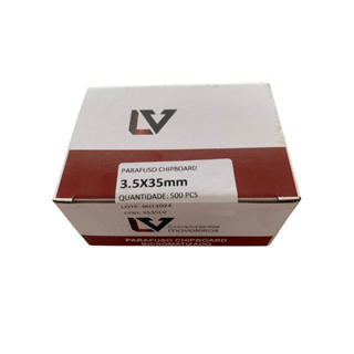 Parafuso Chipboard Chata Para Madeira 3,5x35 Cx 500 Peças LV Componentes em Oferta na Shopee