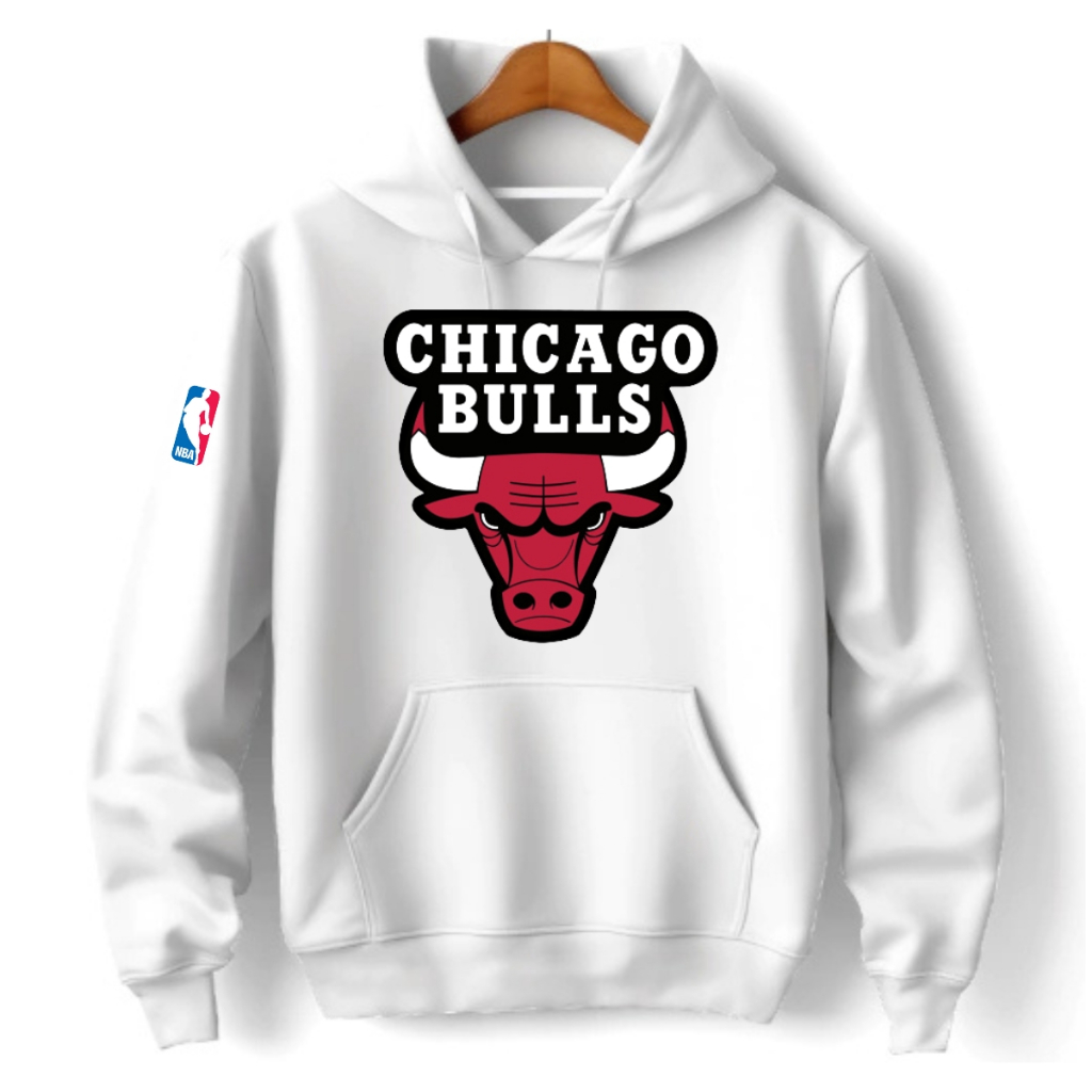 Moletom Canguru Blusa Chicago Bulls Time Basquete Premium Oferta de Inverno Várias Cores