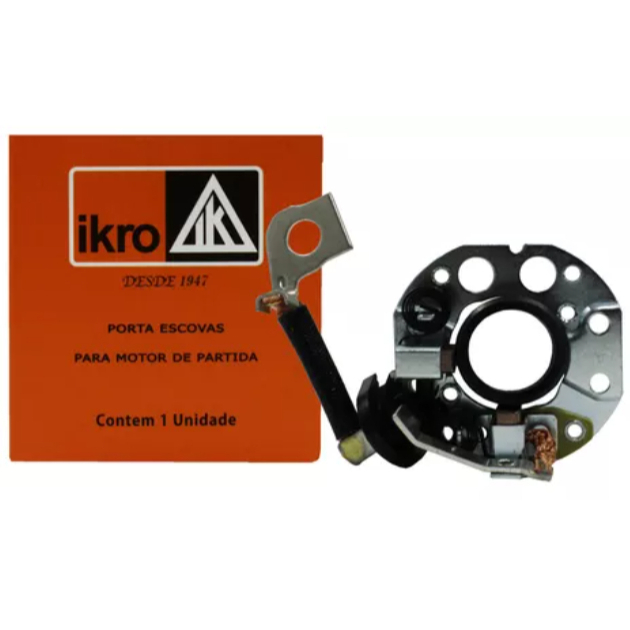 Porta Escova Ik1904 Ikro Motor De Partida Arranque Duster Logan Sandero Kwid