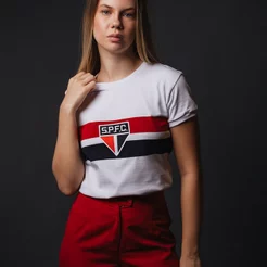 Camisa São Paulo Retrô 1970 Feminina Oficial
