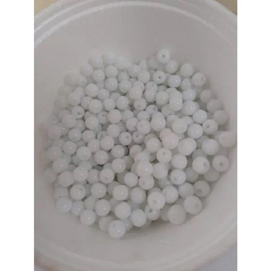 100 Contas De Porcelana Vidro 6mm para Guia Umbanda Candomblé em Oferta na Shopee