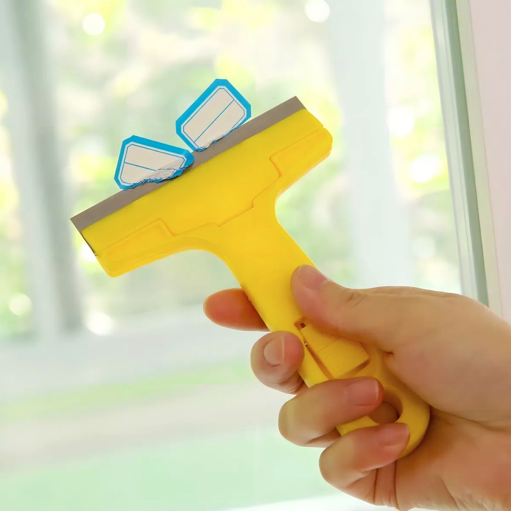 Estilete Raspador Profissional Para Tirar Adesivo Cola do Vidro +  Lâminas Extras Bizoe em Oferta na Shopee