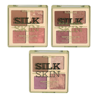Paleta Contorno Blush e Iluminador Silk Skin Ruby Rose em Oferta na Shopee