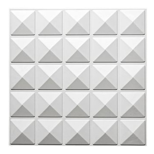 KIT C/100 Placa de Revestimento Auto Colante 3D PVC Viena 50x50cm