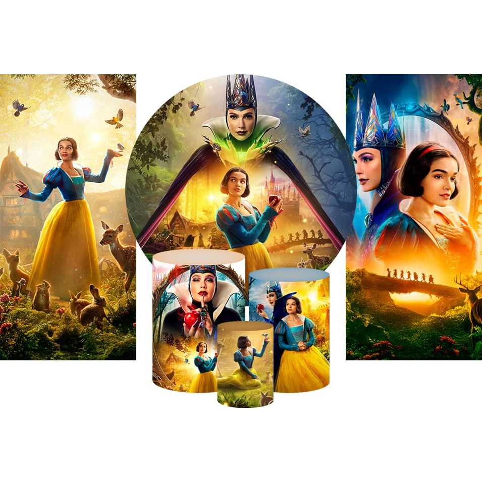 Painel casado vert+capas cld tecido subl. decor BRANCA DE NEVE SNOW WHITE