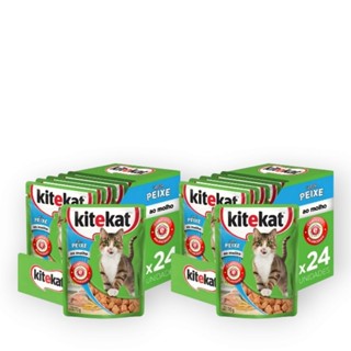 Sachê para Gatos KiteKat Alimento Úmido 70gr - Cx c/ 48 unidades comida para animais de casa estimação em Oferta na Shopee