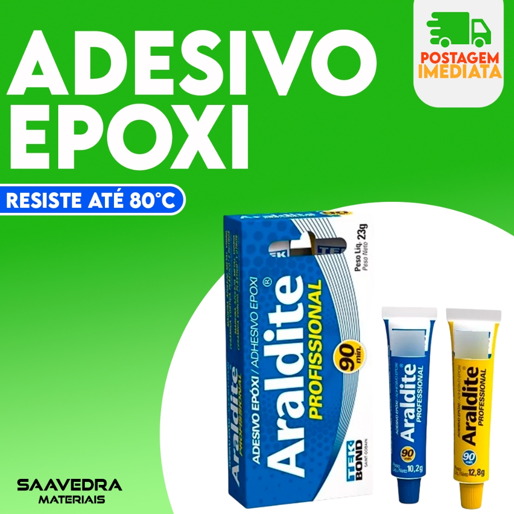 Cola Epoxi Araldite Profissional 90min Tekbond 23g