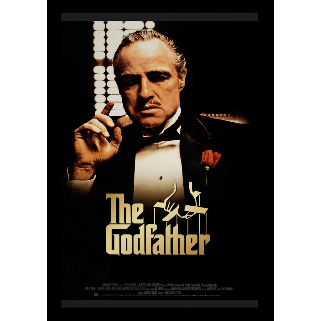Poster O Poderoso Chefão Tamanho Grande A3 Cartaz De Cinema - Quadro  Filme The Godfather