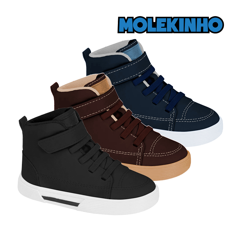 Tênis Menino Baby MOLEKINHO Ajuste em Velcro ORIGINAL - 2136.271