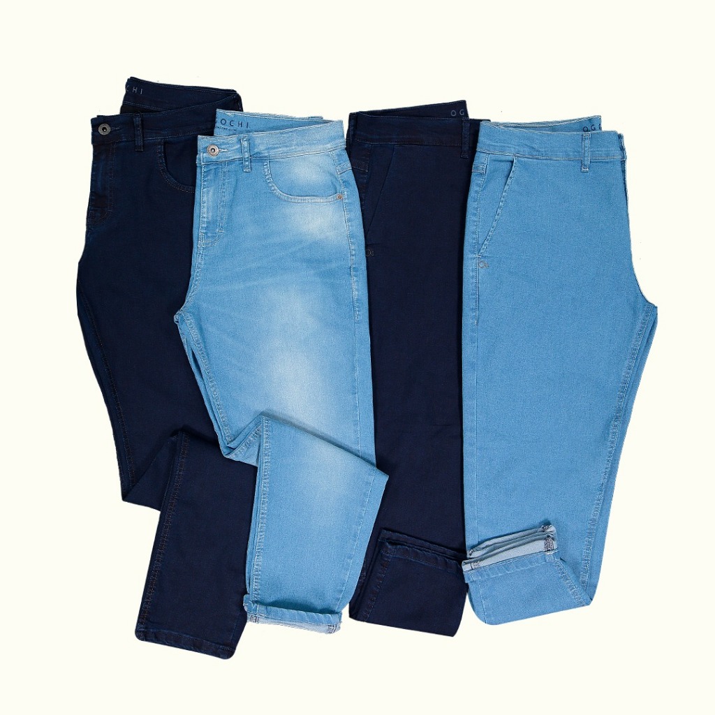 Calça Jeans Slim Oficial Masculina Ogochi C/ Elastano - Promoção