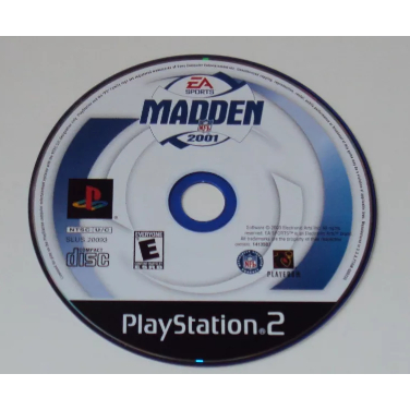 Madden 2001 Original Americano Para PS 2 - Somente Mídia - Funcionando - Usado