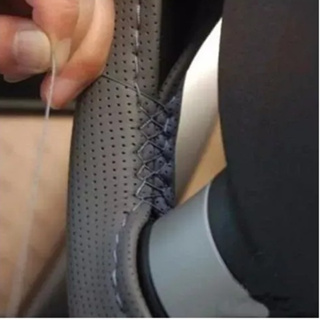 Capa Volante Couro Automóveis 1,05 X 0,10 cms Costura Preta em Oferta na Shopee