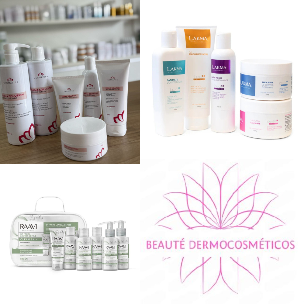 Kit Limpeza de Pele Profissional - Skin Care (Dermatiká - Lakma - Raavi)