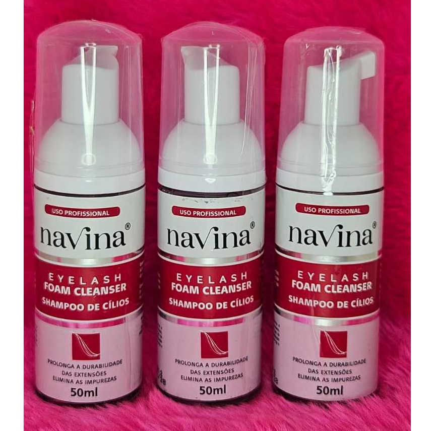 Mousse Shampoo Espuma de Limpeza NAVINA Lash Extensão Cílios -50ML e 100 ML ENVIO IMEDIATO — imagem 2 de 2