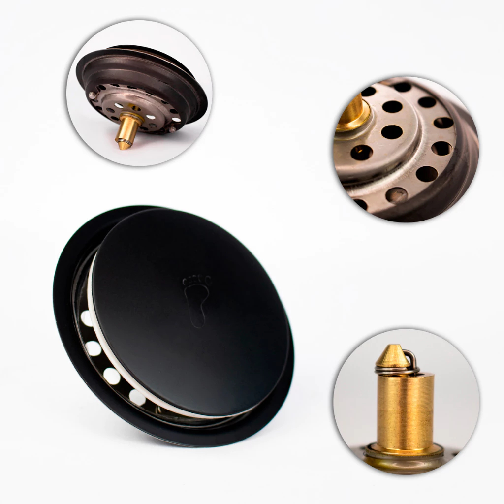 Ralo Click Inteligente Redondo 9.4CM x 9.4CM inox metal em Oferta na Shopee