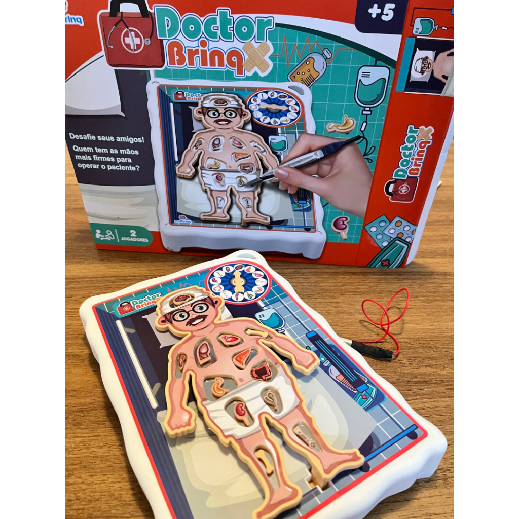Jogo Doctor Brinquedo Polibrinq Operação Cirurgia Médico Divertido Original em Oferta na Shopee