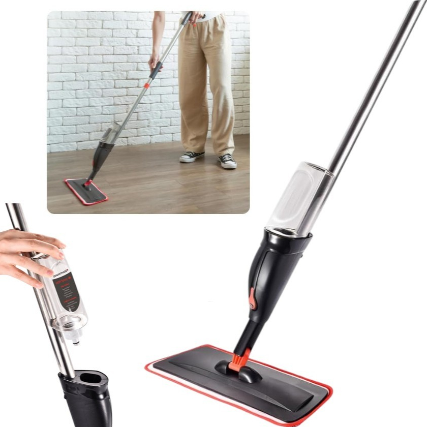 Mop Spray Rodo Com Reservatório 380ml De Produto Inteligente Limpeza Varre Enxuga e Passa Pano