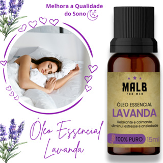 Óleo Essencial de Lavanda 100% Puro 15ml Malb For Men em Oferta na Shopee