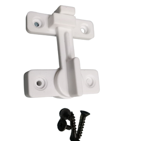 Fecho Trinco Para Porta Sanfonada pvc várias marcas(1 Peça) Branco