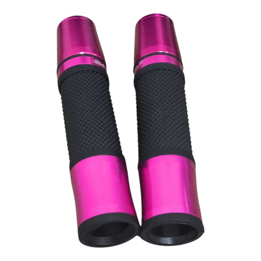 Manopla Com Peso Longo Rosa Roxa Moto Esportiva Alumínio Tipo Universal 22mm em Oferta na Shopee