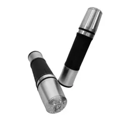 Par Manopla Luva Esportiva Com Peso Longo Para Moto Aluminio Universal