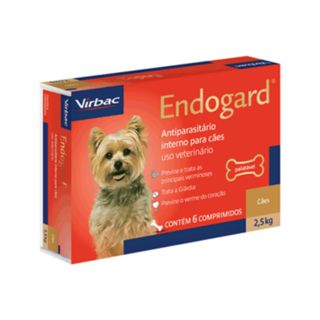 Vermífugo Endogard Cães até 2,5kg - 6 Comprimidos em Oferta na Shopee