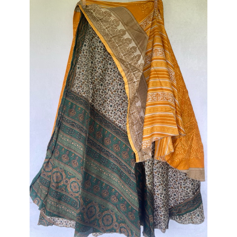 Saia Seda Indiana Envelope Dupla Face Boho Hippie Cigana