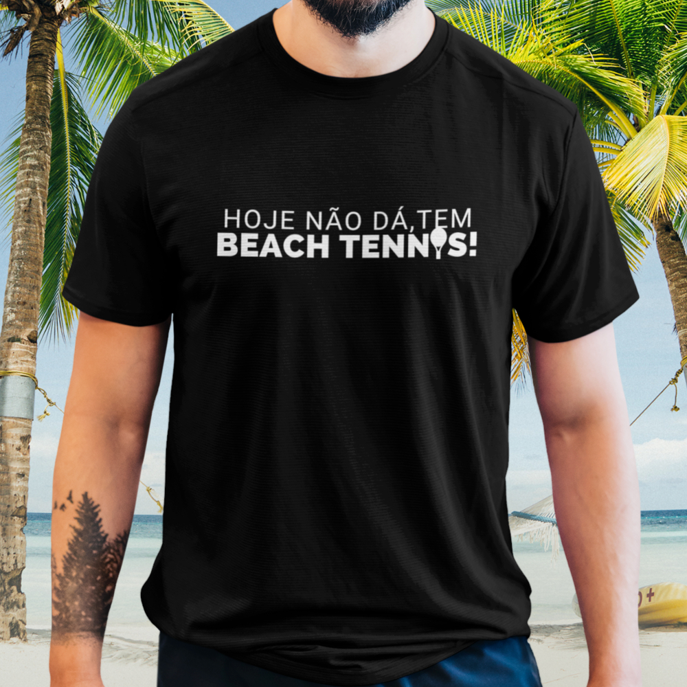 Camiseta Beach Tennis Frase Esporte Algodão