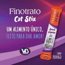 FINO  TRATO CAT STIX 1 UNIDADE 15 GRAMAS POR SACHÊ SABOR FRANGO PREMIUM GATOS FINO TRATO SNACK LIQUIDO UNITARIO OBS: