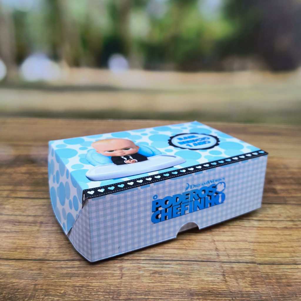Caixa Personalizada para  6 doce - O Poderoso Chefinho / aniversário. Personalizamos qualquer tema