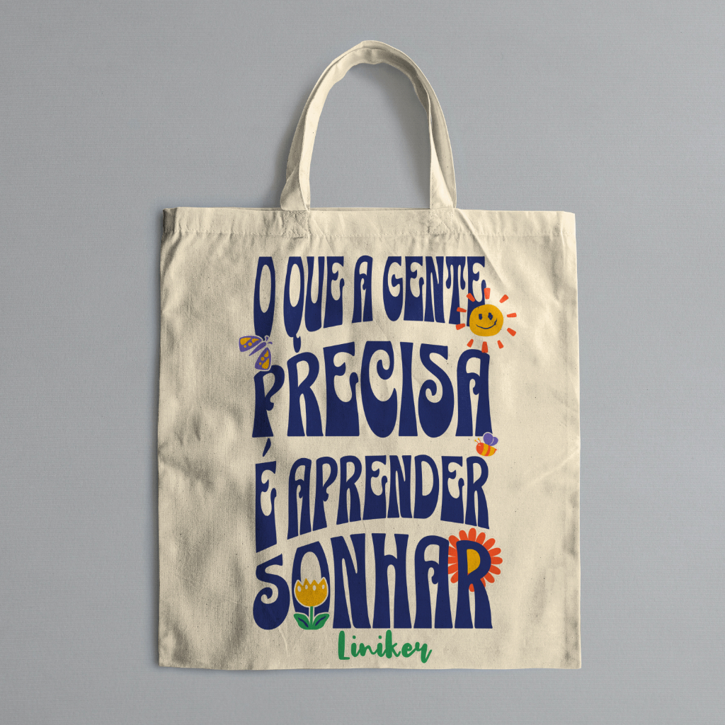 Bolsa Sacola Ecobag Liniker - Tudo (trecho)