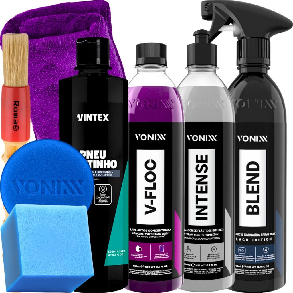 Kit Shampoo V-Floc Cera Blend Black Revitalizador Intense Vonixx Pretinho Vintex em Oferta na Shopee